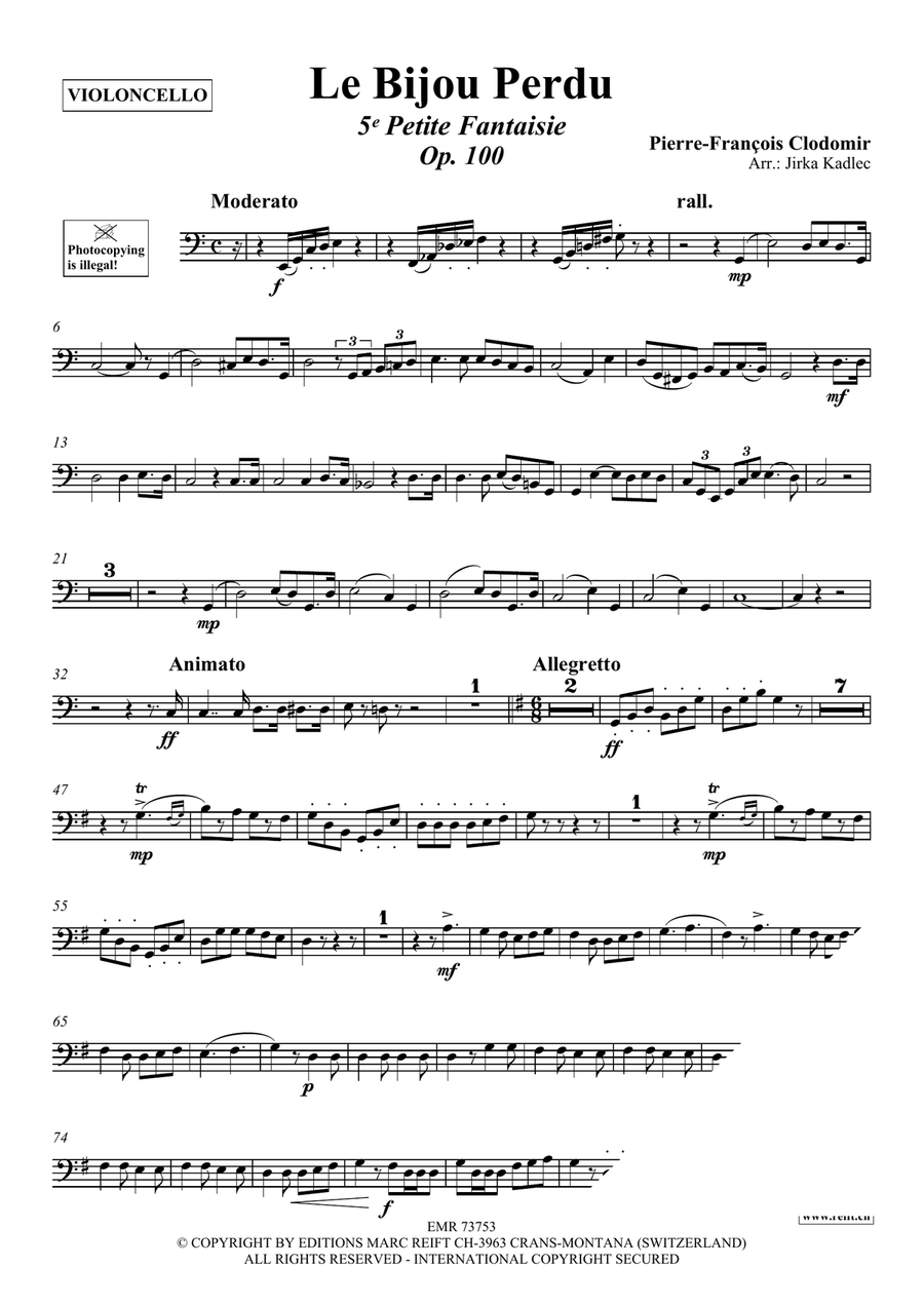 Le Bijou Perdu Le Bijou Perdu Piano Accompaniment scores gallery preview page 3