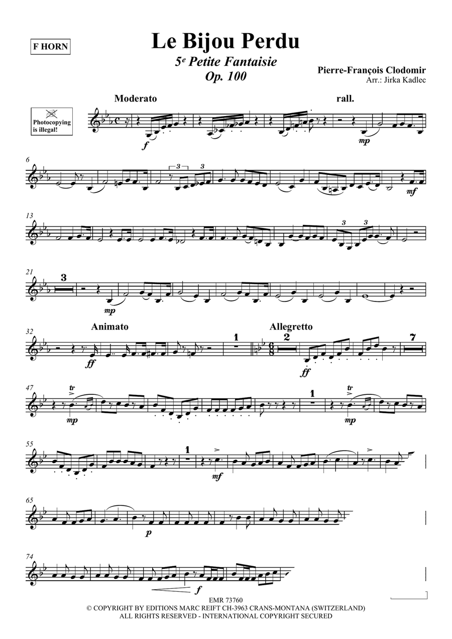 Le Bijou Perdu Le Bijou Perdu Horn scores gallery preview page 3