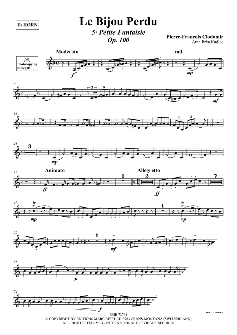 Le Bijou Perdu Le Bijou Perdu Horn scores gallery preview page 3
