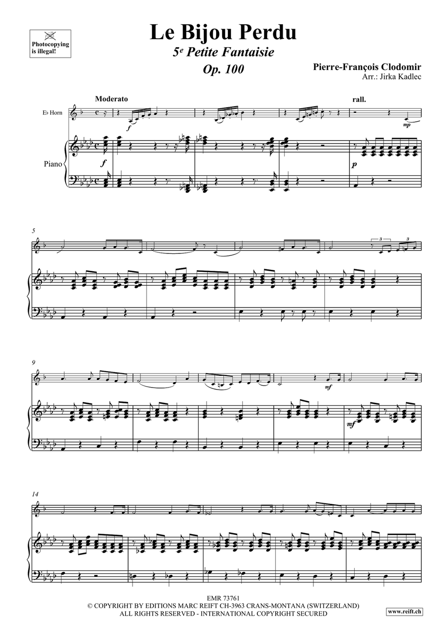 Le Bijou Perdu Le Bijou Perdu Horn scores gallery preview page 4