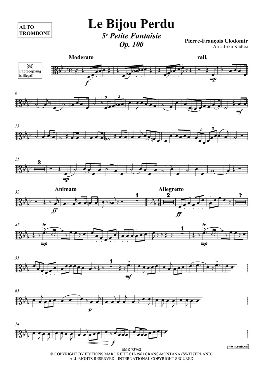 Le Bijou Perdu Piano Accompaniment scores gallery preview page 3