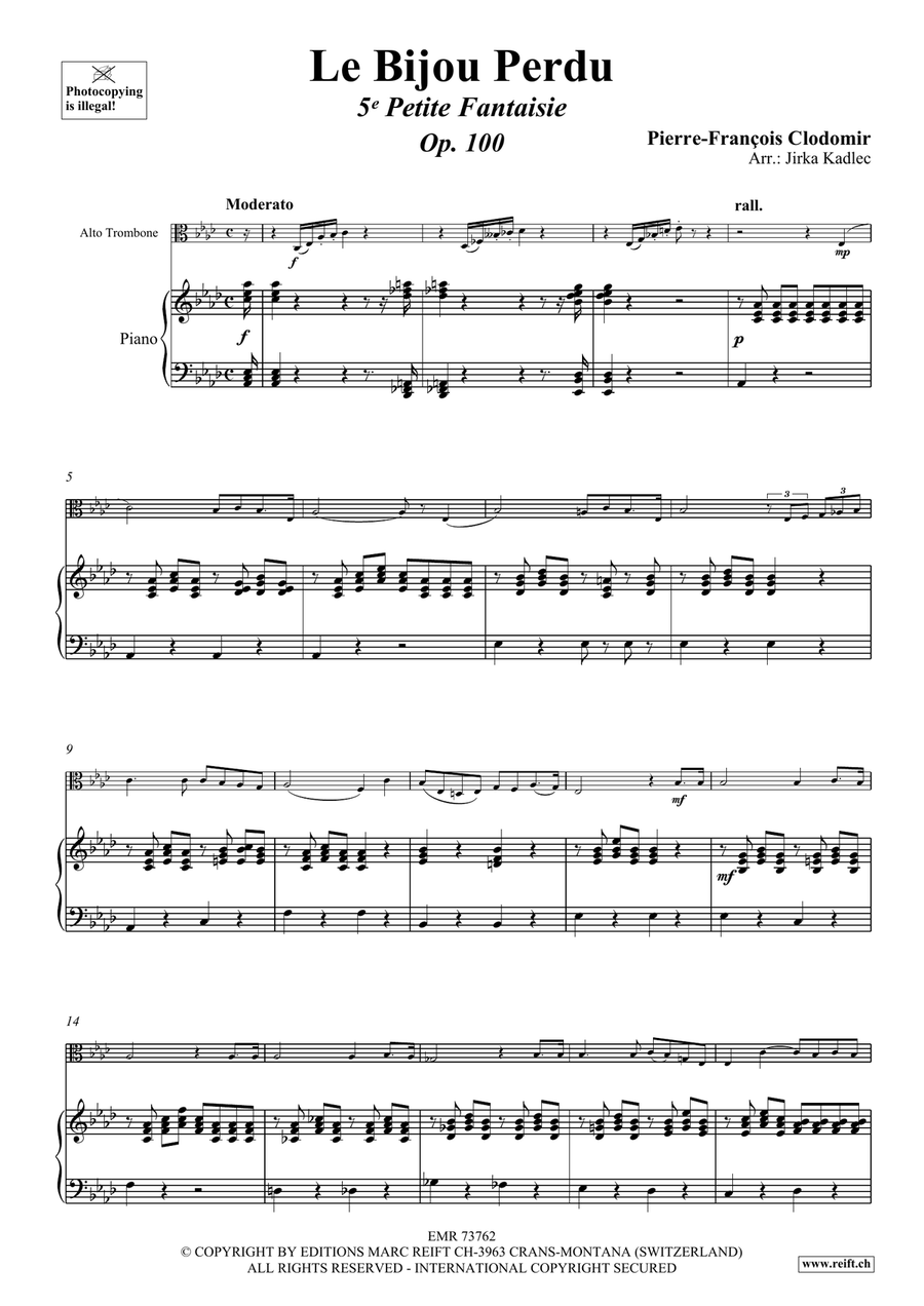 Le Bijou Perdu Piano Accompaniment scores gallery preview page 4
