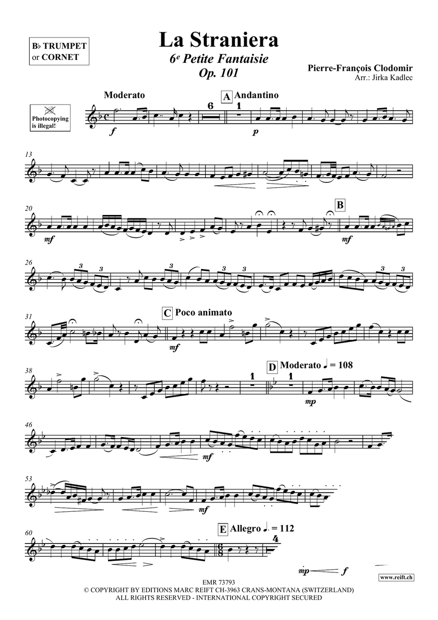 La Straniera La Straniera Cornet scores gallery preview page 3