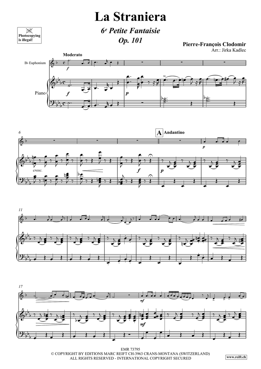 La Straniera La Straniera Euphonium scores gallery preview page 4