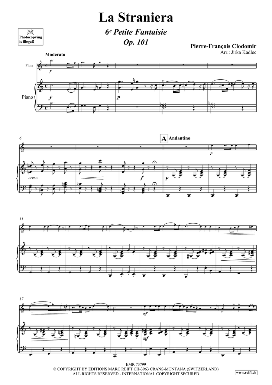 La Straniera La Straniera Flute Solo scores gallery preview page 4
