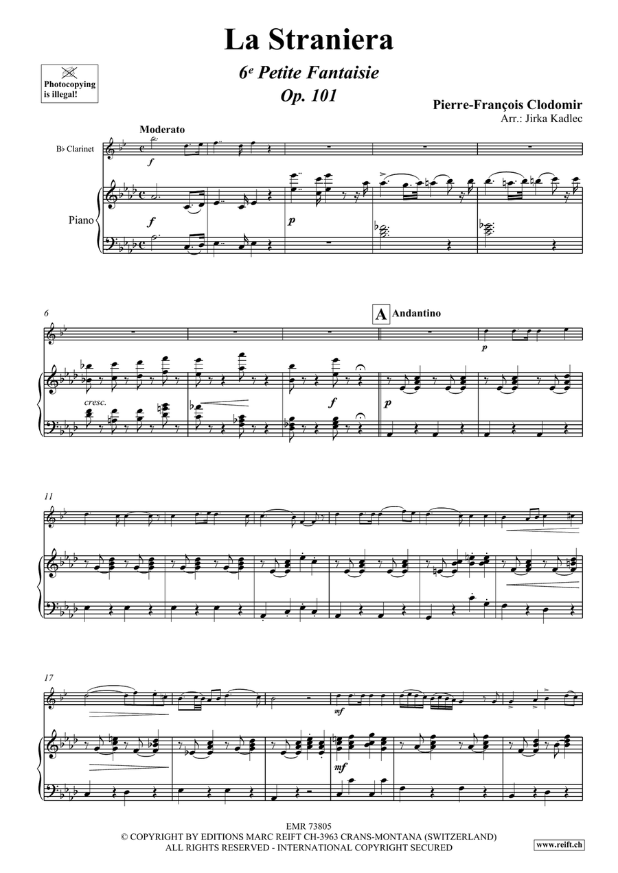 La Straniera La Straniera Clarinet Solo scores gallery preview page 4