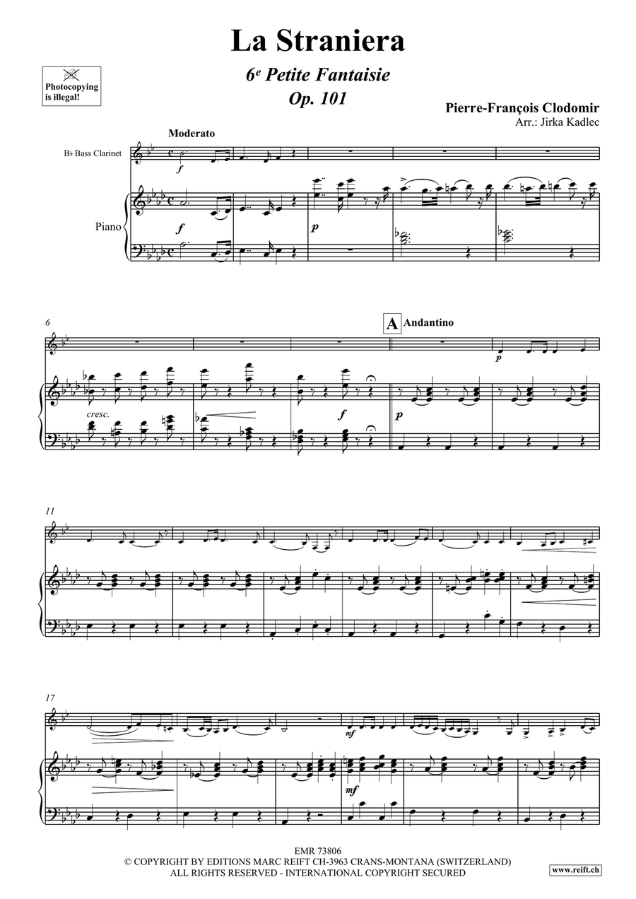 La Straniera La Straniera Bass Clarinet scores gallery preview page 4
