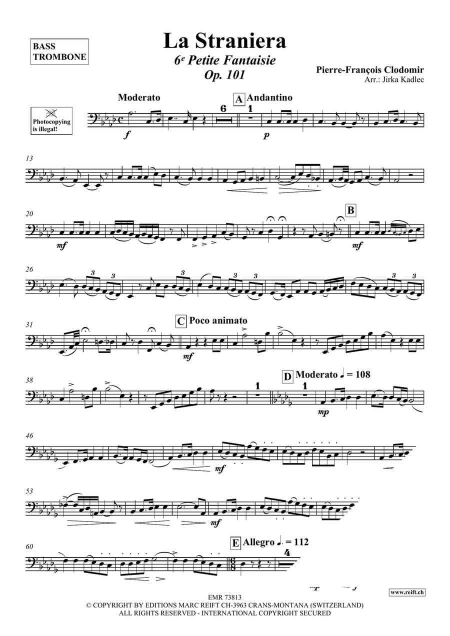 La Straniera La Straniera Bass Trombone scores gallery preview page 3