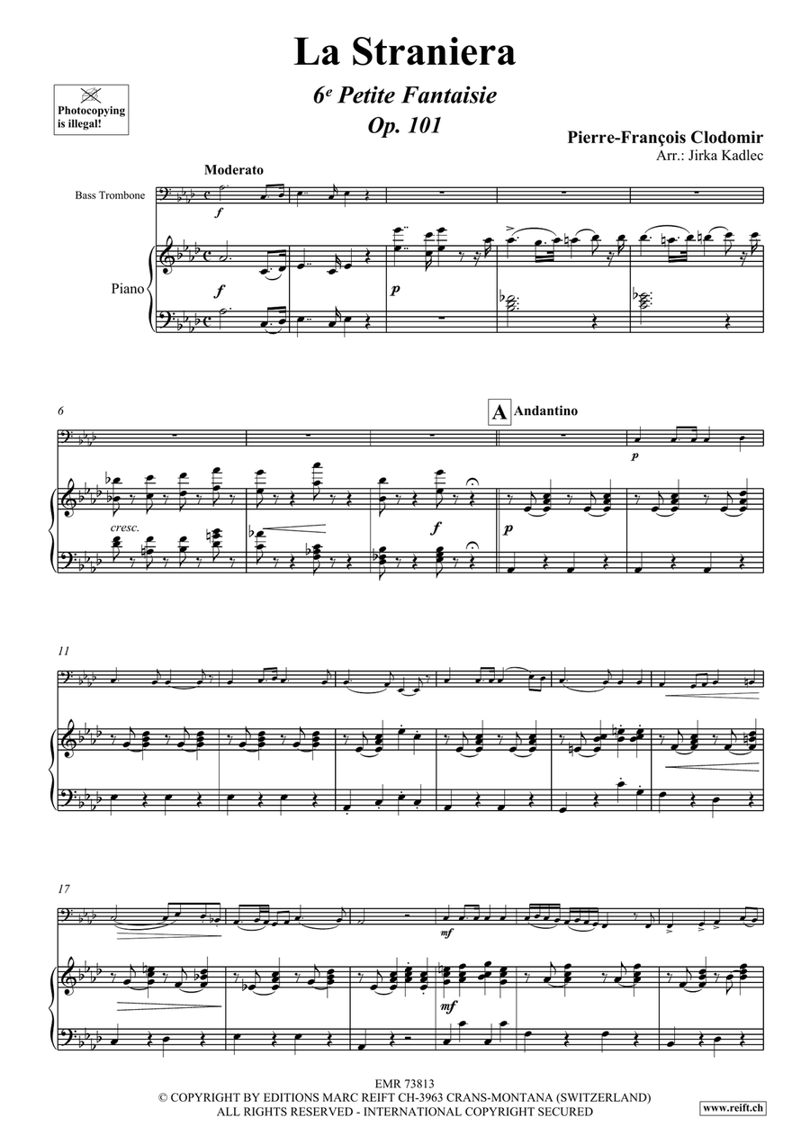 La Straniera La Straniera Bass Trombone scores gallery preview page 4