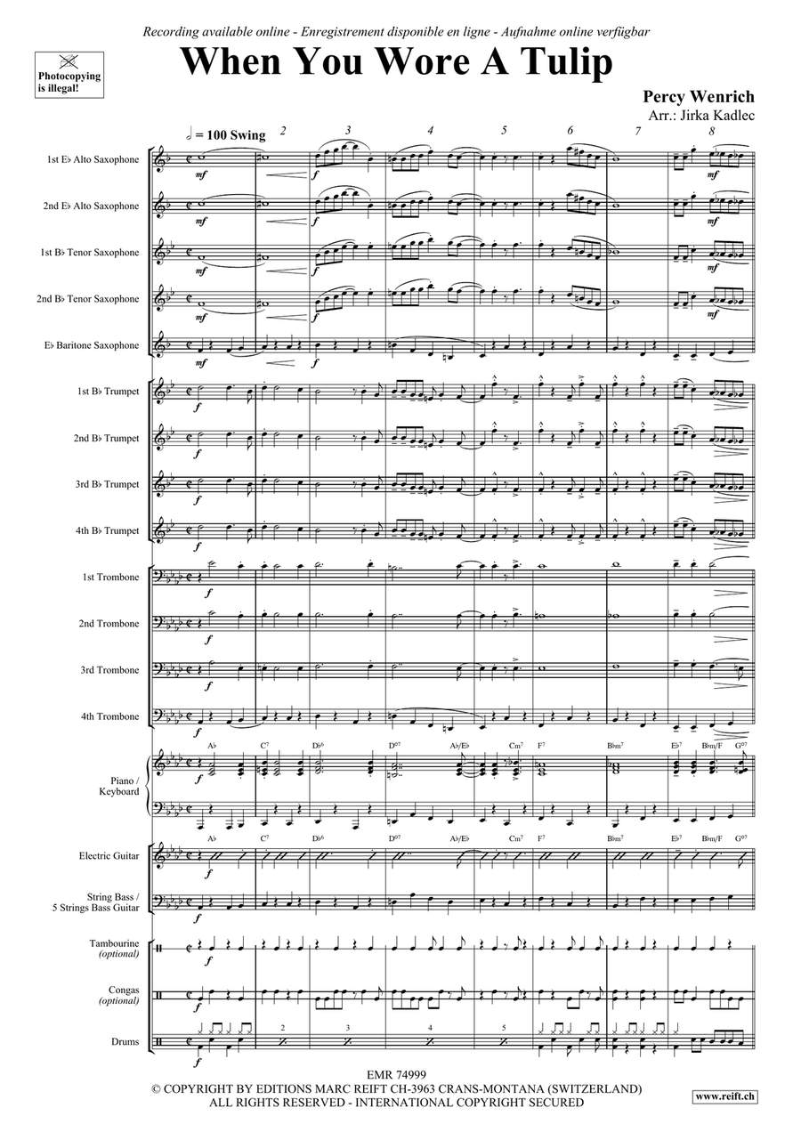 When You Wore A Tulip When You Wore A Tulip Big Band scores gallery preview page 3