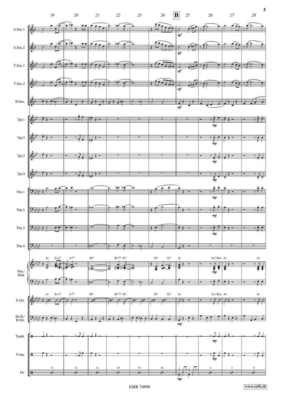 When You Wore A Tulip When You Wore A Tulip Big Band scores gallery preview page 5