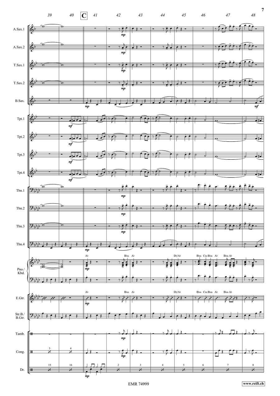 When You Wore A Tulip When You Wore A Tulip Big Band scores gallery preview page 7