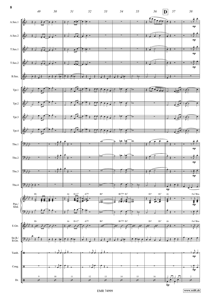 When You Wore A Tulip When You Wore A Tulip Big Band scores gallery preview page 8