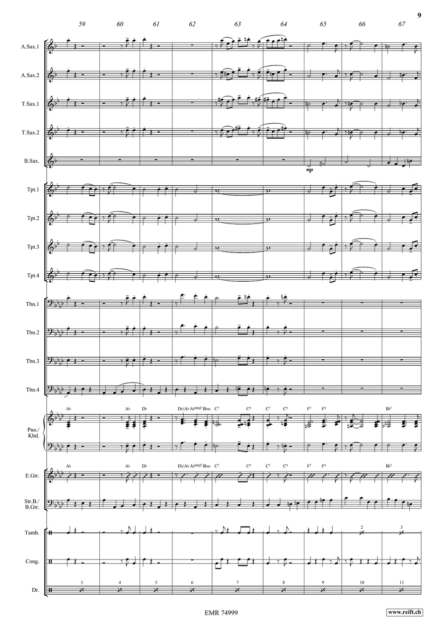 When You Wore A Tulip When You Wore A Tulip Big Band scores gallery preview page 9