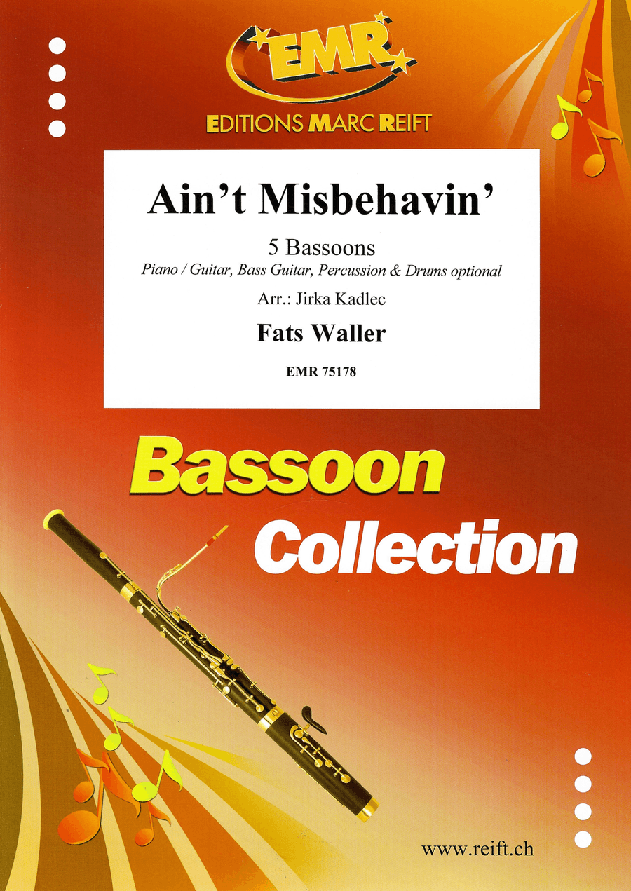 Ain't Misbehavin' Ain't Misbehavin' Bassoon scores gallery preview page 1