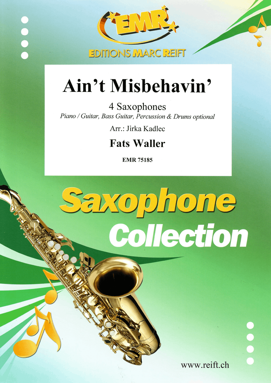 Ain't Misbehavin' Ain't Misbehavin' Saxophone Quartet scores gallery preview page 1