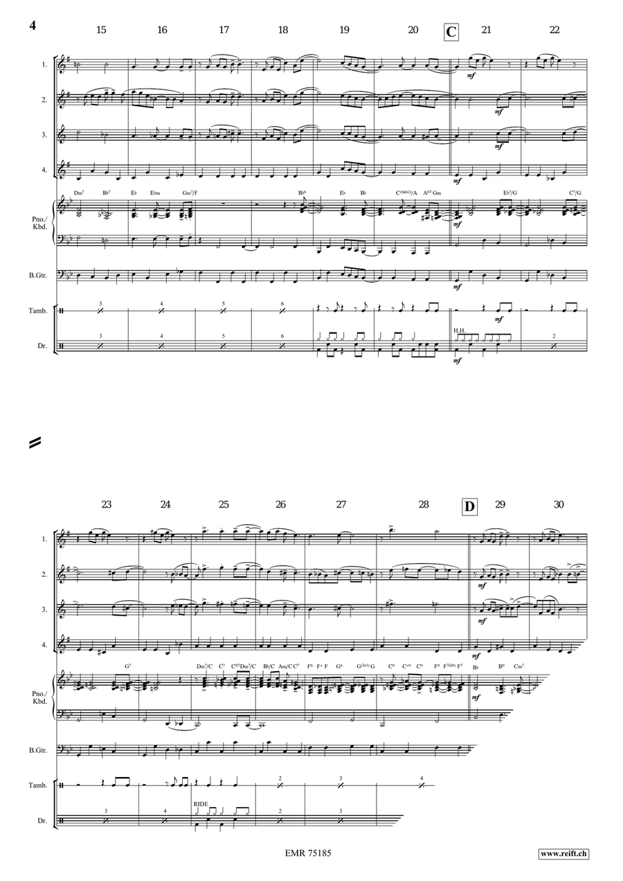 Ain't Misbehavin' Ain't Misbehavin' Saxophone Quartet scores gallery preview page 4