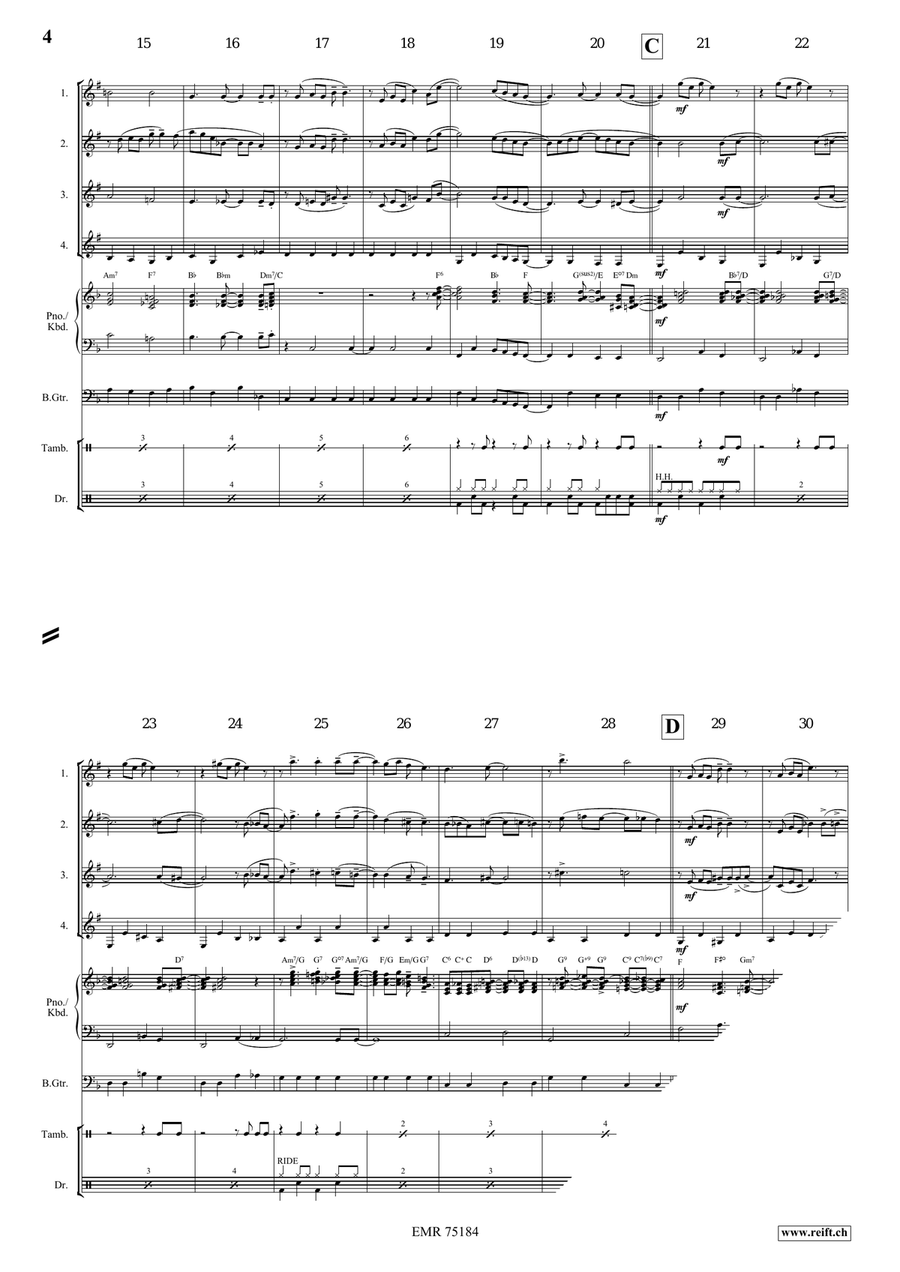 Ain't Misbehavin' Ain't Misbehavin' Clarinet Quartet scores gallery preview page 4