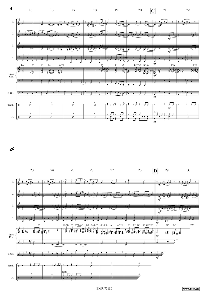Ain't Misbehavin' Ain't Misbehavin' Brass Quartet scores gallery preview page 4