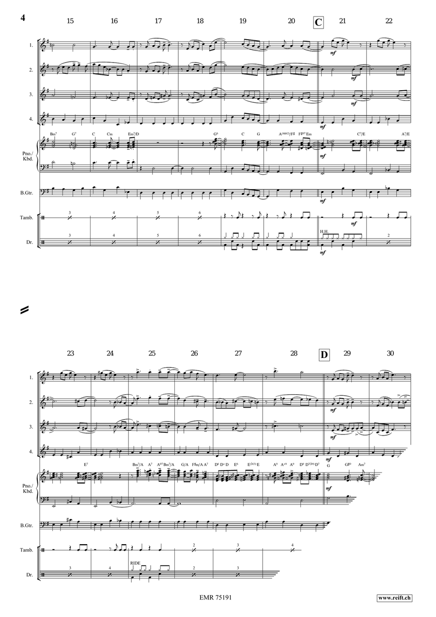 Ain't Misbehavin' Ain't Misbehavin' Flute Quartet scores gallery preview page 4