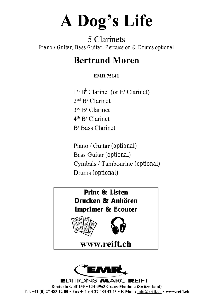 A Dog's Life Clarinet Quintet scores gallery preview page 2