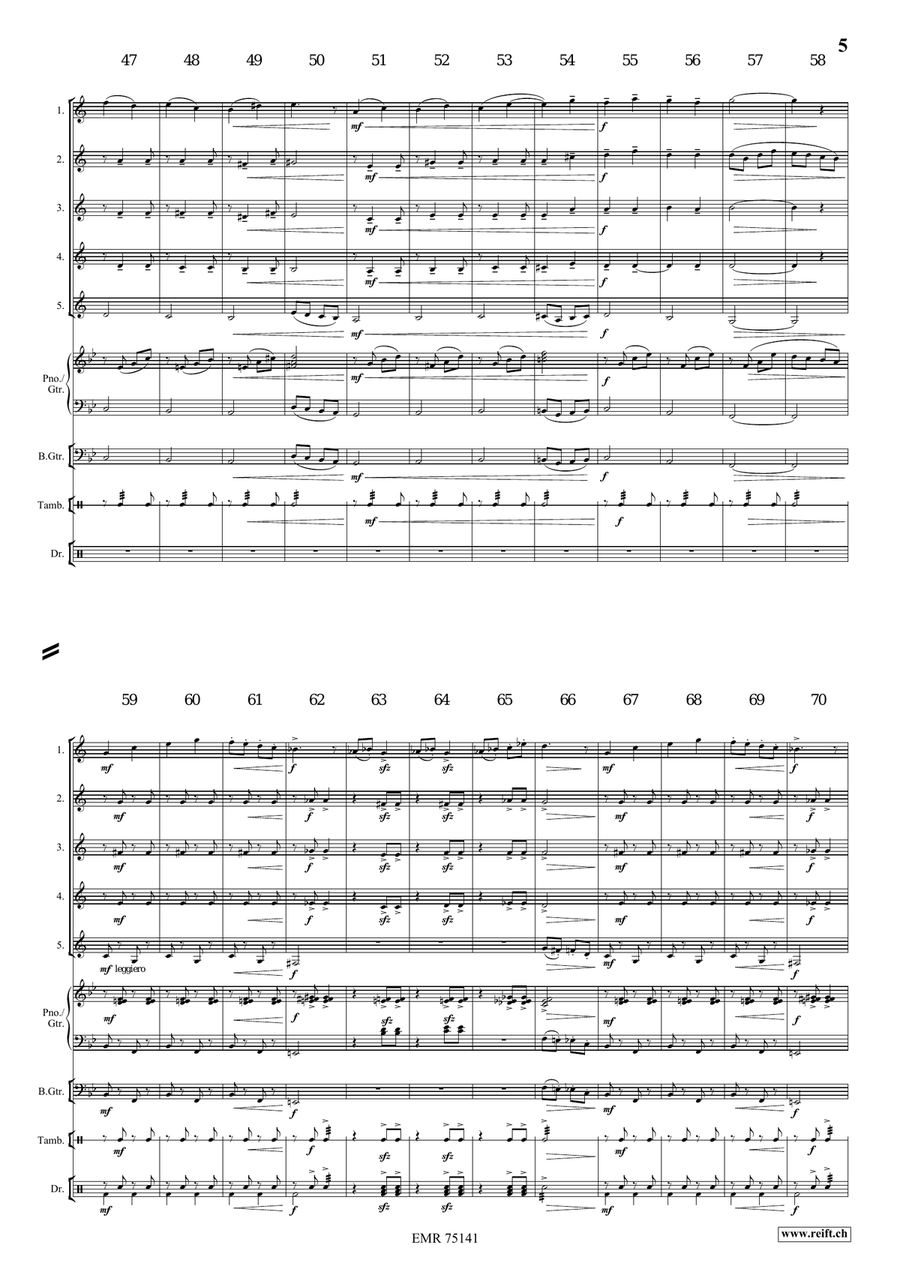 A Dog's Life Clarinet Quintet scores gallery preview page 6