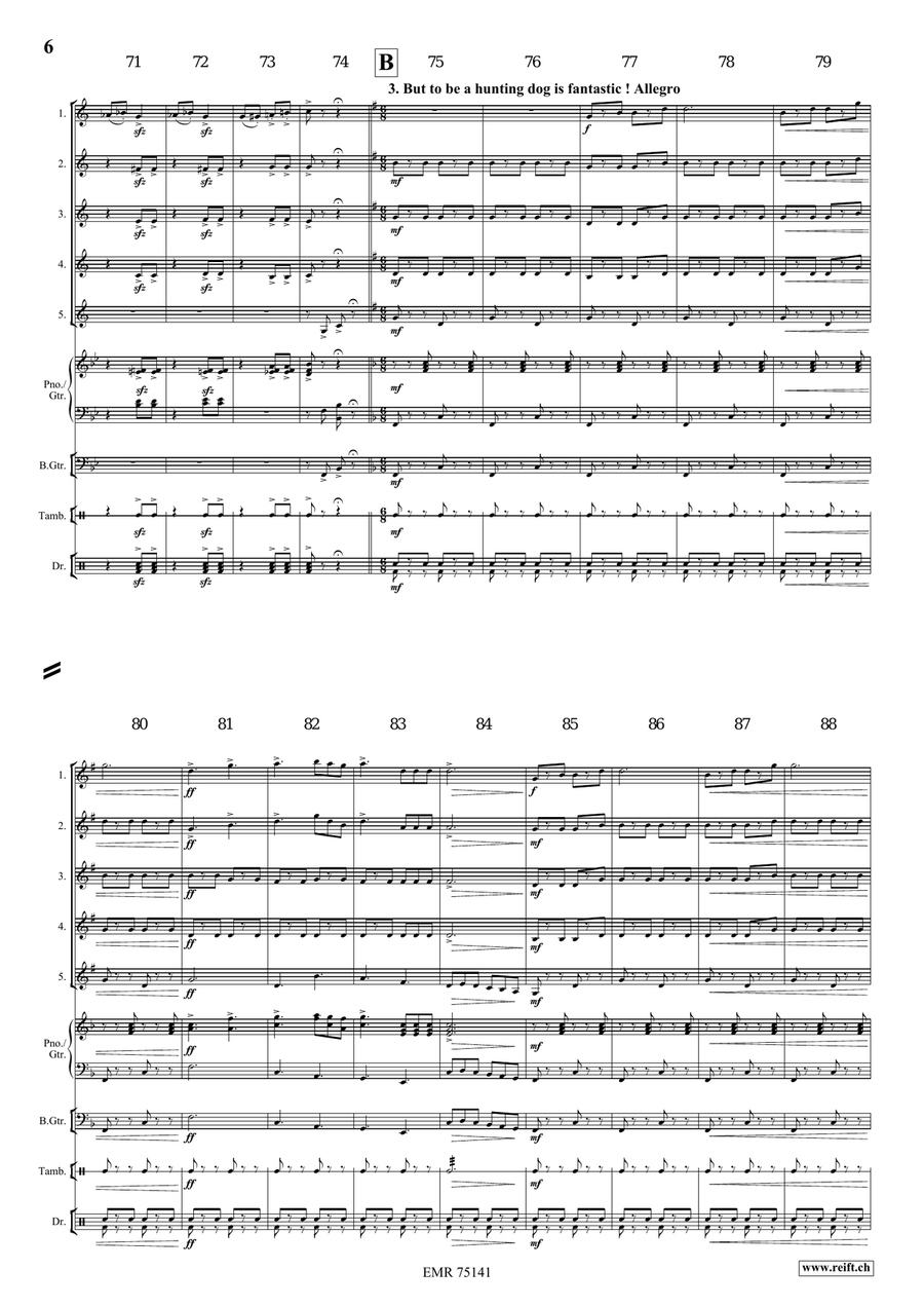 A Dog's Life Clarinet Quintet scores gallery preview page 7