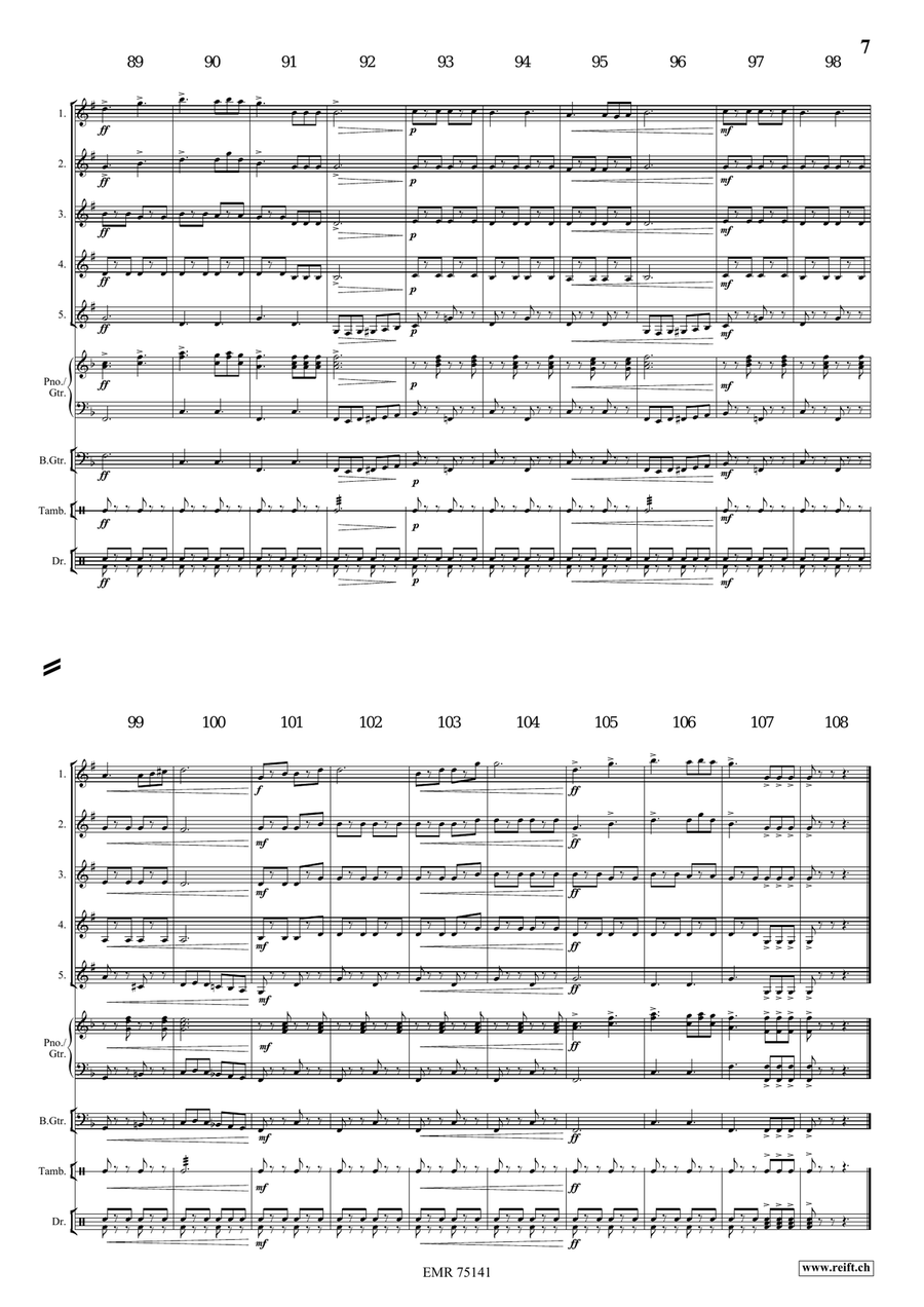 A Dog's Life Clarinet Quintet scores gallery preview page 8