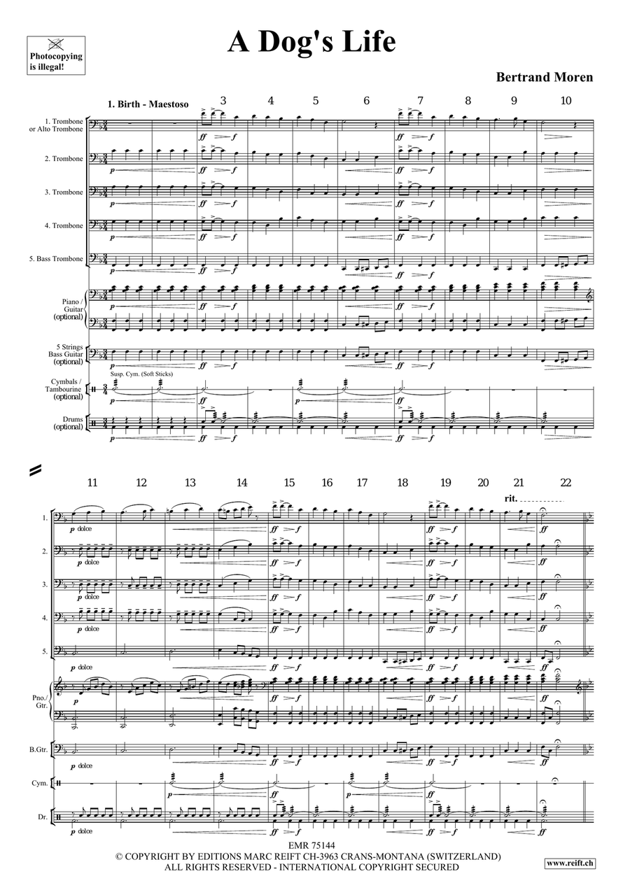 A Dog's Life Trombone scores gallery preview page 4
