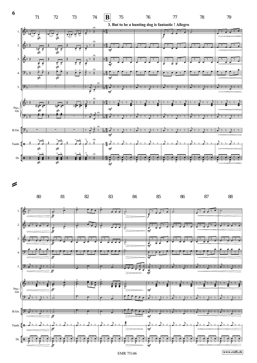 A Dog's Life A Dog's Life Brass Quintet scores gallery preview page 7