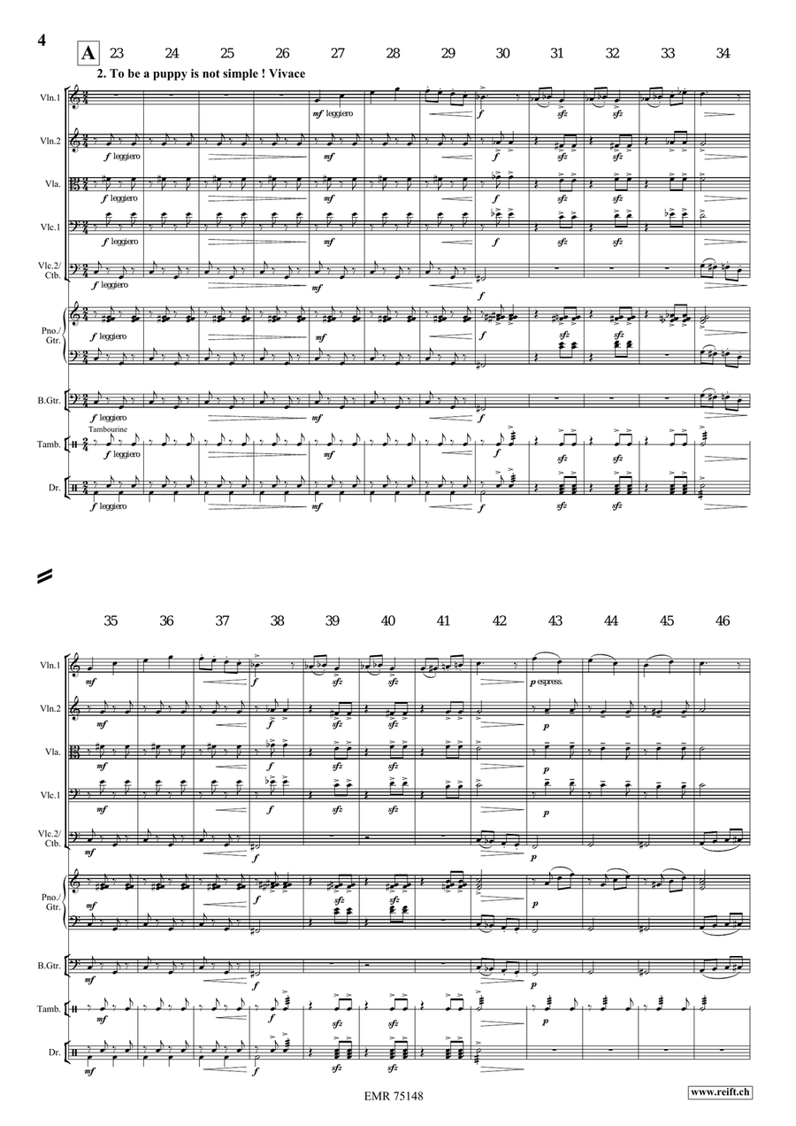 A Dog's Life A Dog's Life String Orchestra scores gallery preview page 5