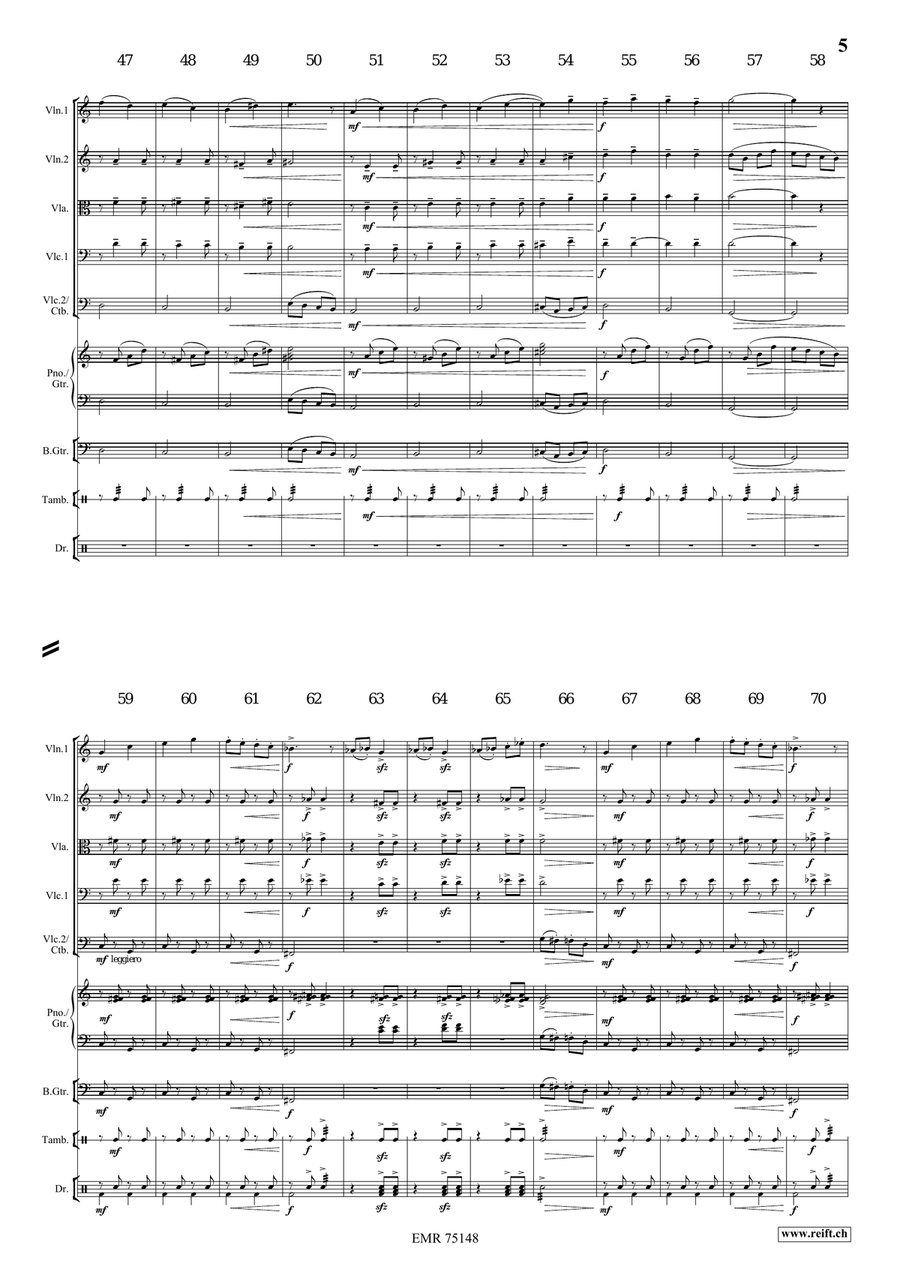 A Dog's Life A Dog's Life String Orchestra scores gallery preview page 6