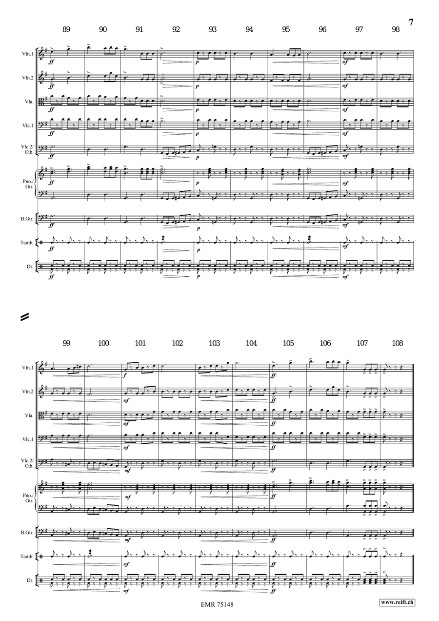 A Dog's Life A Dog's Life String Orchestra scores gallery preview page 8