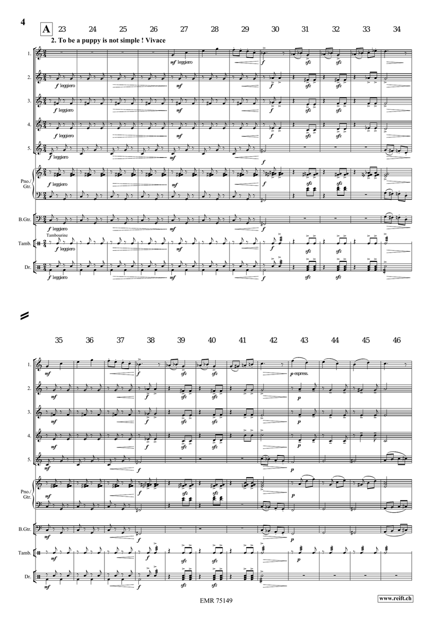 A Dog's Life A Dog's Life Flute scores gallery preview page 5