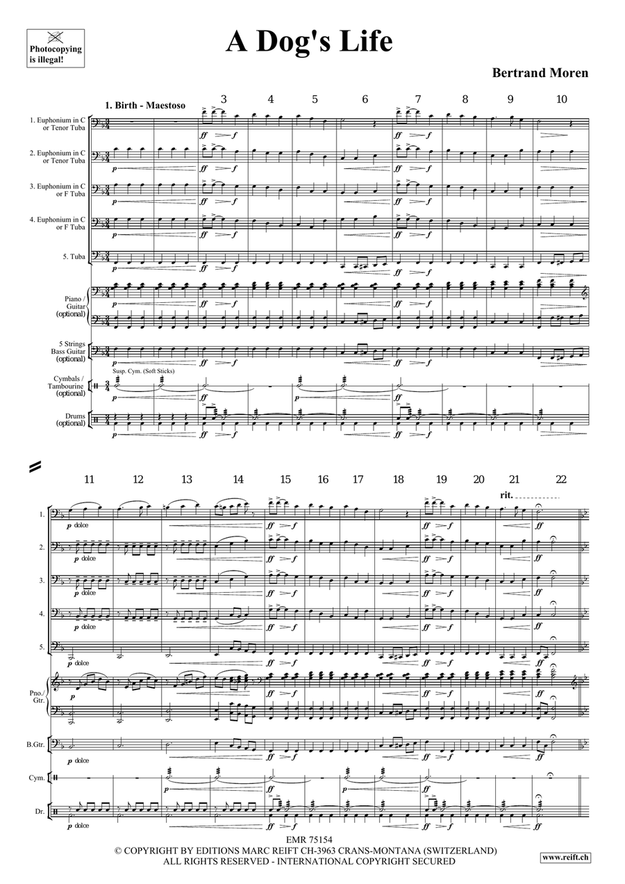 A Dog's Life A Dog's Life Tuba scores gallery preview page 4