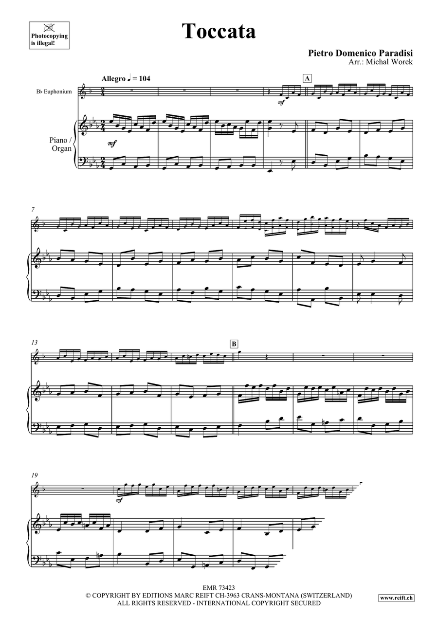 Toccata Toccata Euphonium scores gallery preview page 4