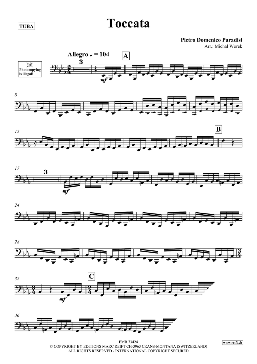 Toccata Toccata Tuba scores gallery preview page 3