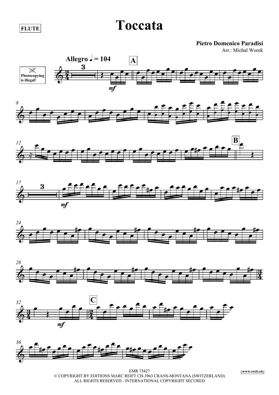 Toccata Toccata Flute Solo scores gallery preview page 3