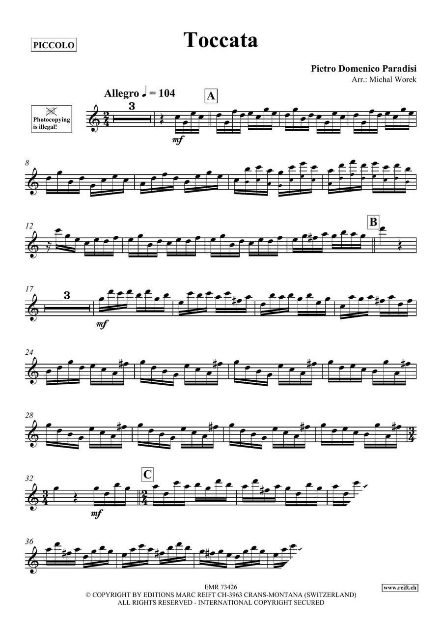 Toccata Toccata Piccolo scores gallery preview page 3