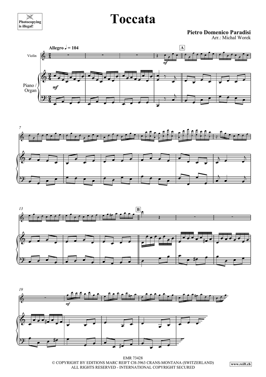 Toccata Toccata Violin Solo scores gallery preview page 4