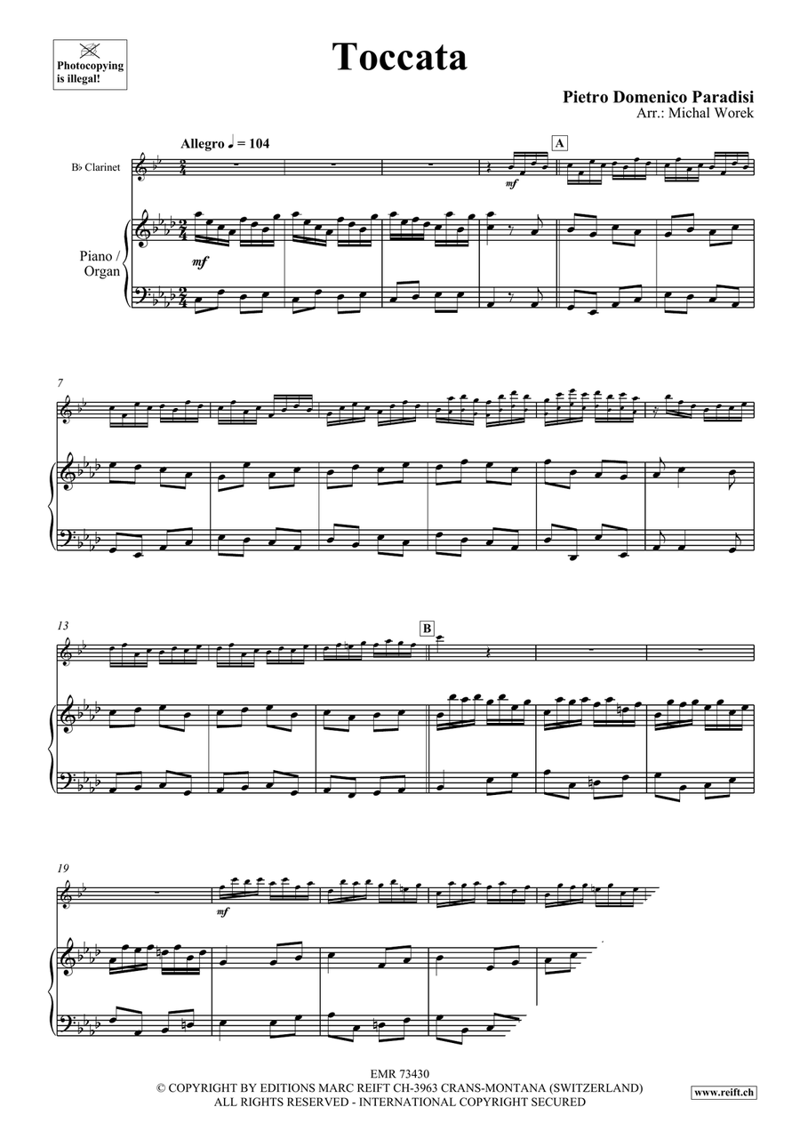 Toccata Toccata Clarinet Solo scores gallery preview page 4
