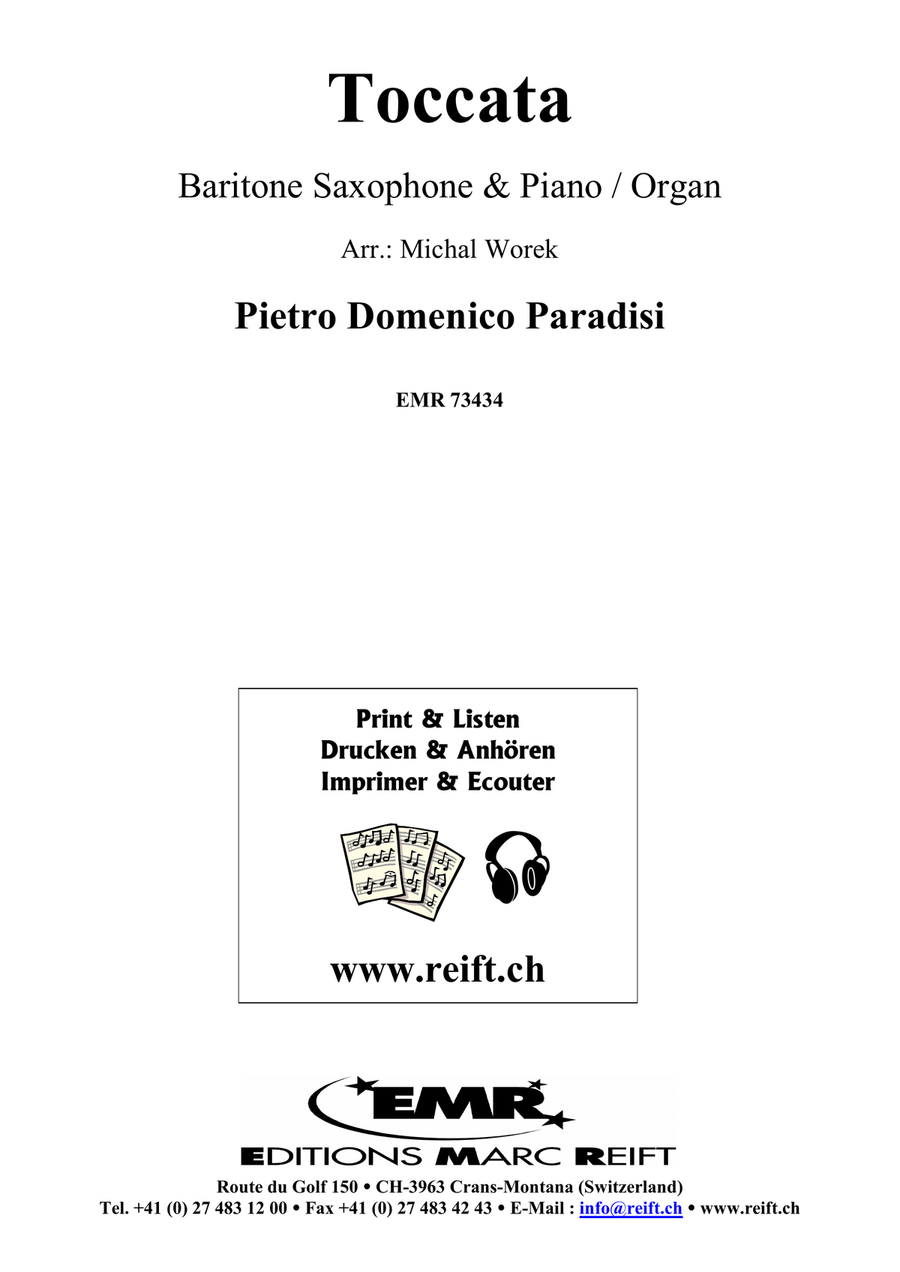 Toccata Toccata Baritone Saxophone scores gallery preview page 2