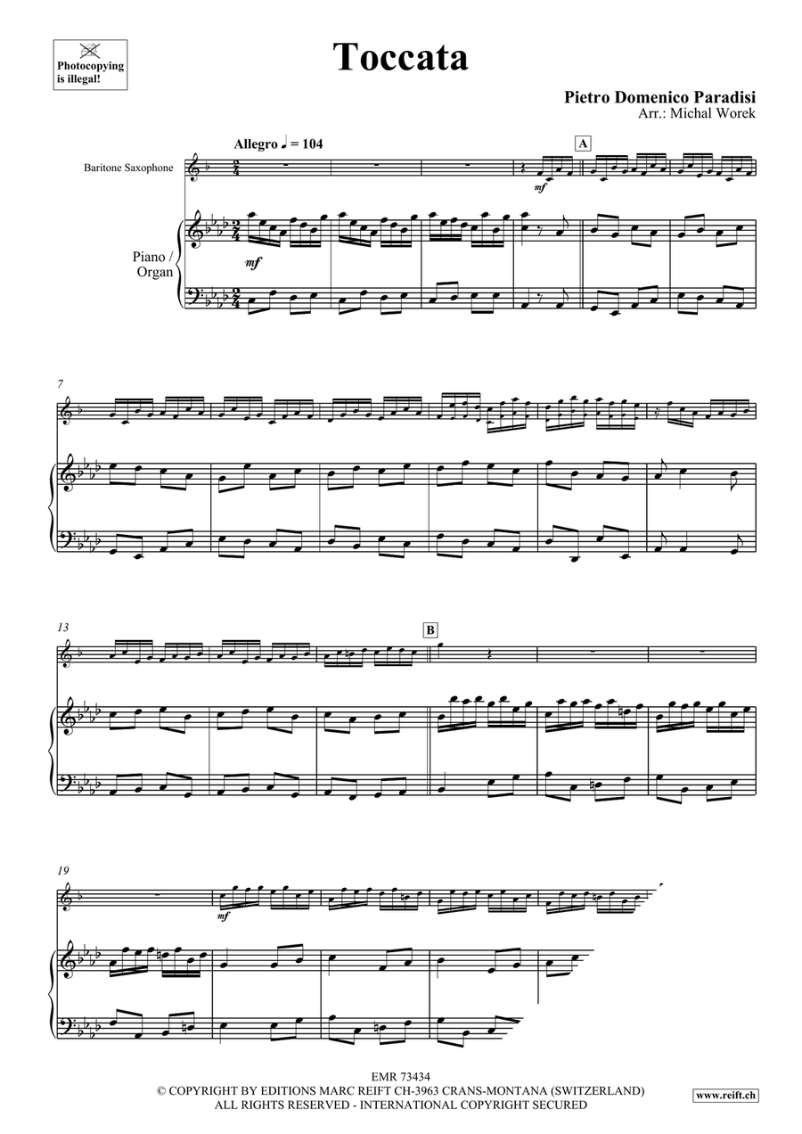 Toccata Toccata Baritone Saxophone scores gallery preview page 4