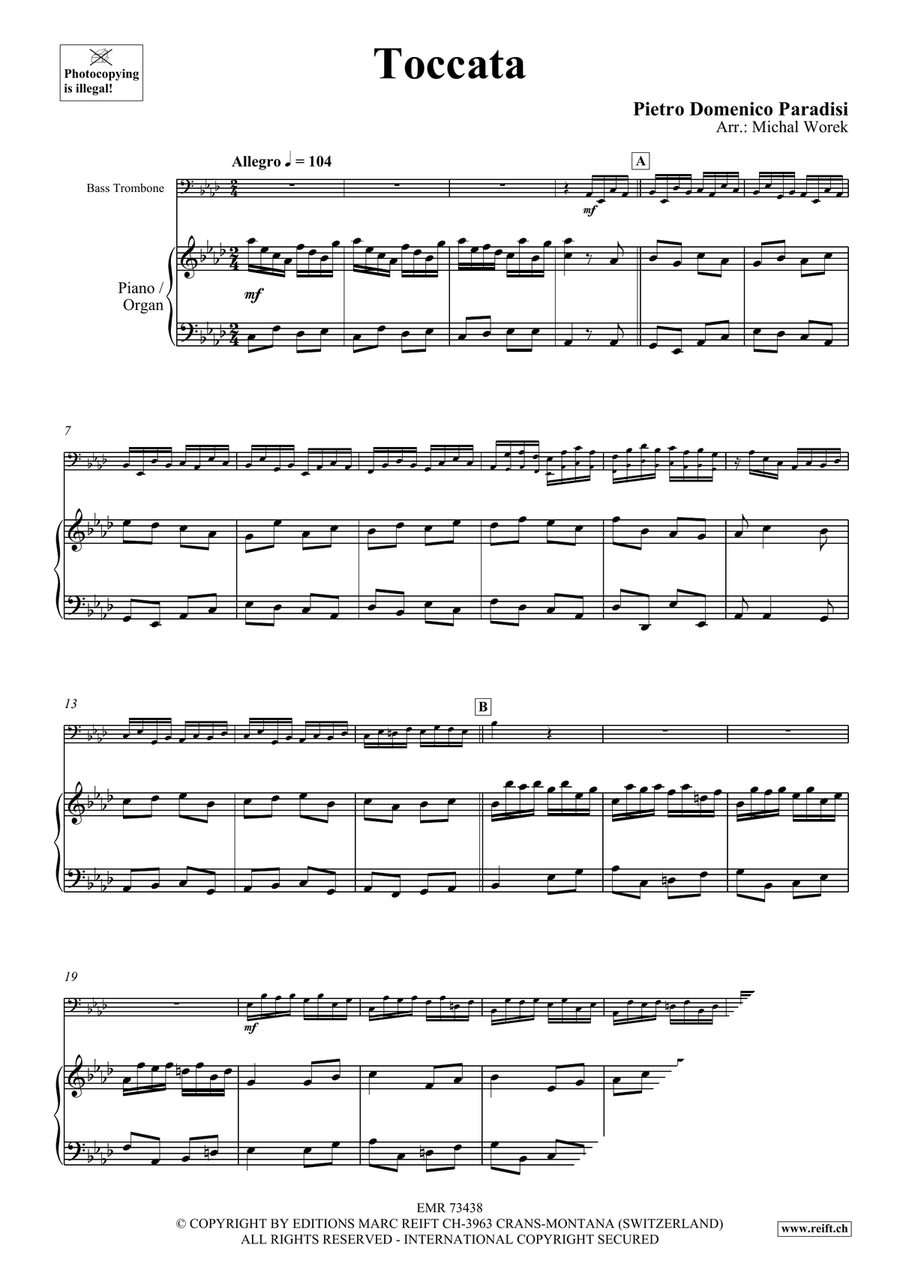 Toccata Toccata Trombone scores gallery preview page 4