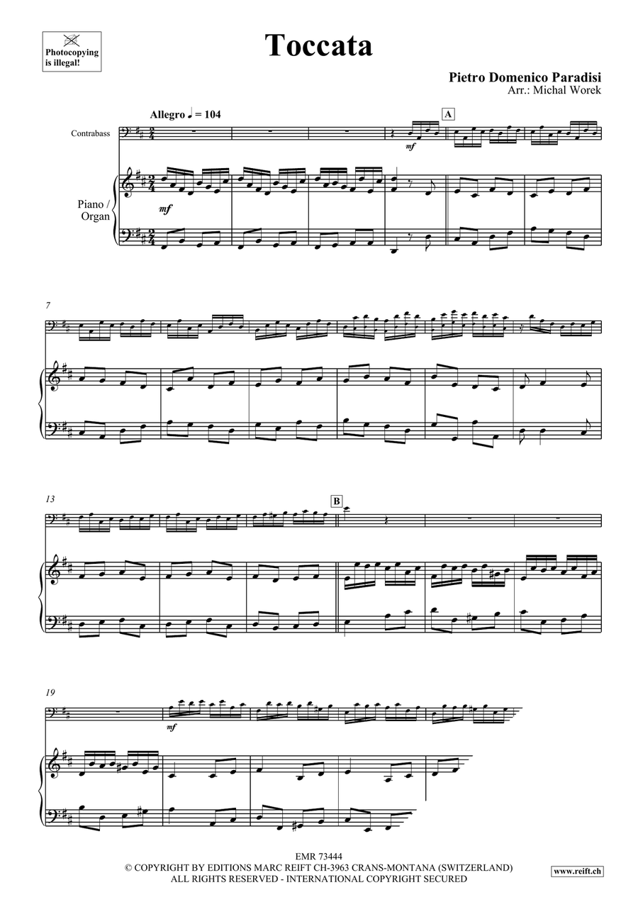 Toccata Toccata Double Bass scores gallery preview page 4