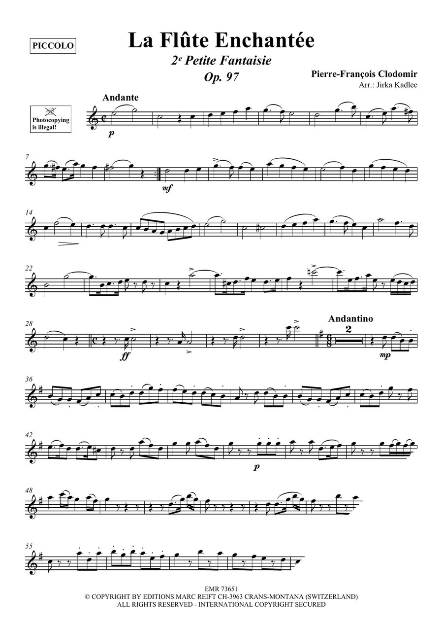 La Flûte Enchantée La Flûte Enchantée Piccolo scores gallery preview page 3