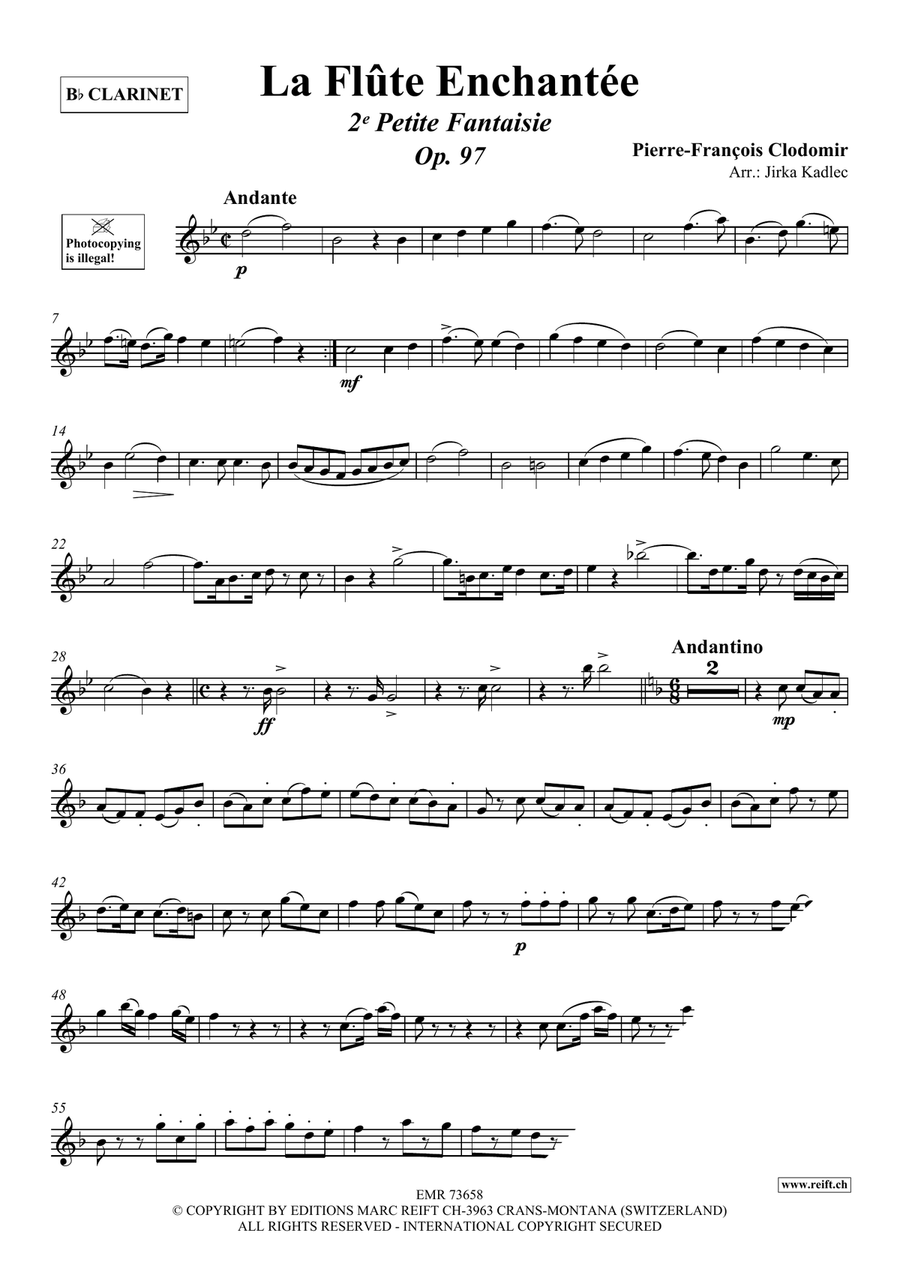 La Flûte Enchantée Clarinet Solo scores gallery preview page 3