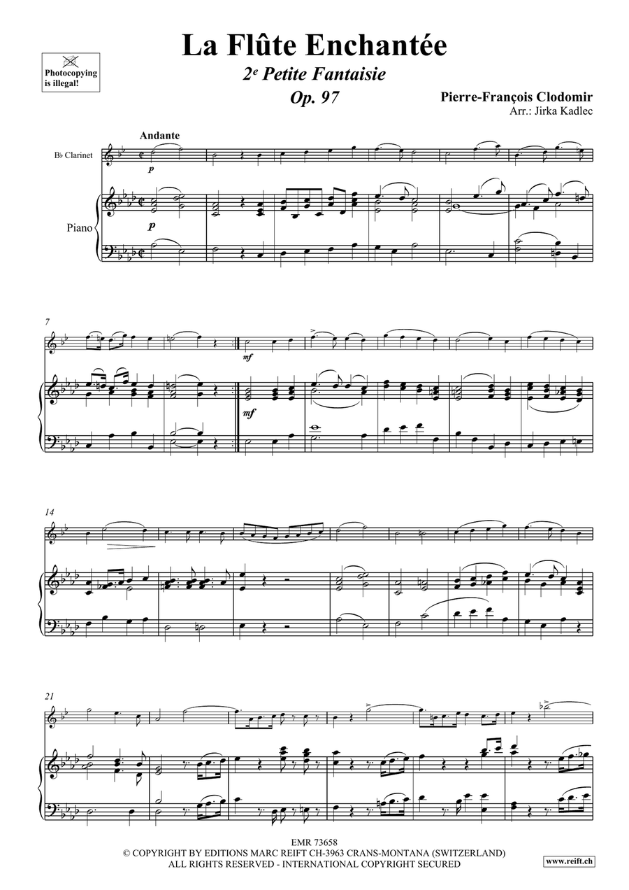 La Flûte Enchantée Clarinet Solo scores gallery preview page 4