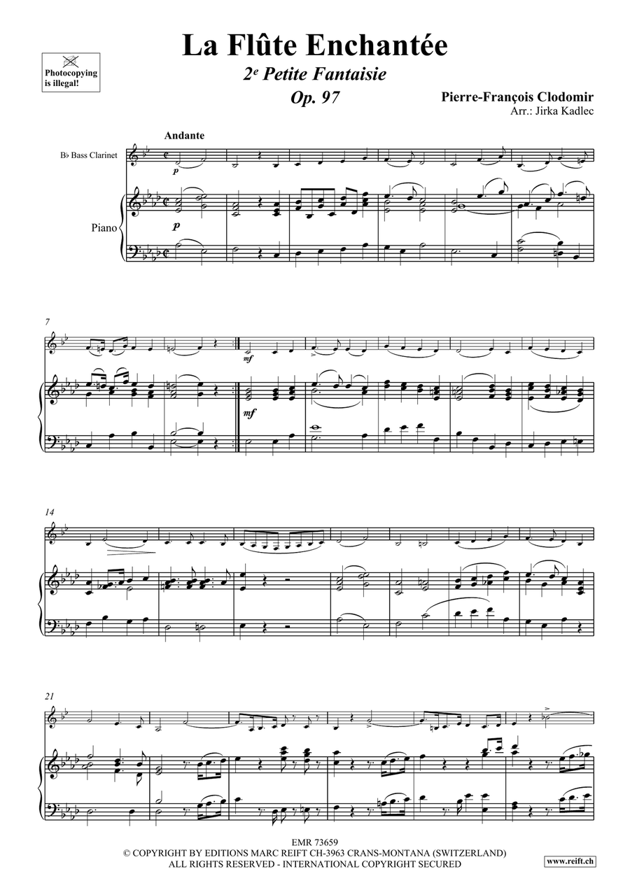 La Flûte Enchantée La Flûte Enchantée Bass Clarinet scores gallery preview page 4
