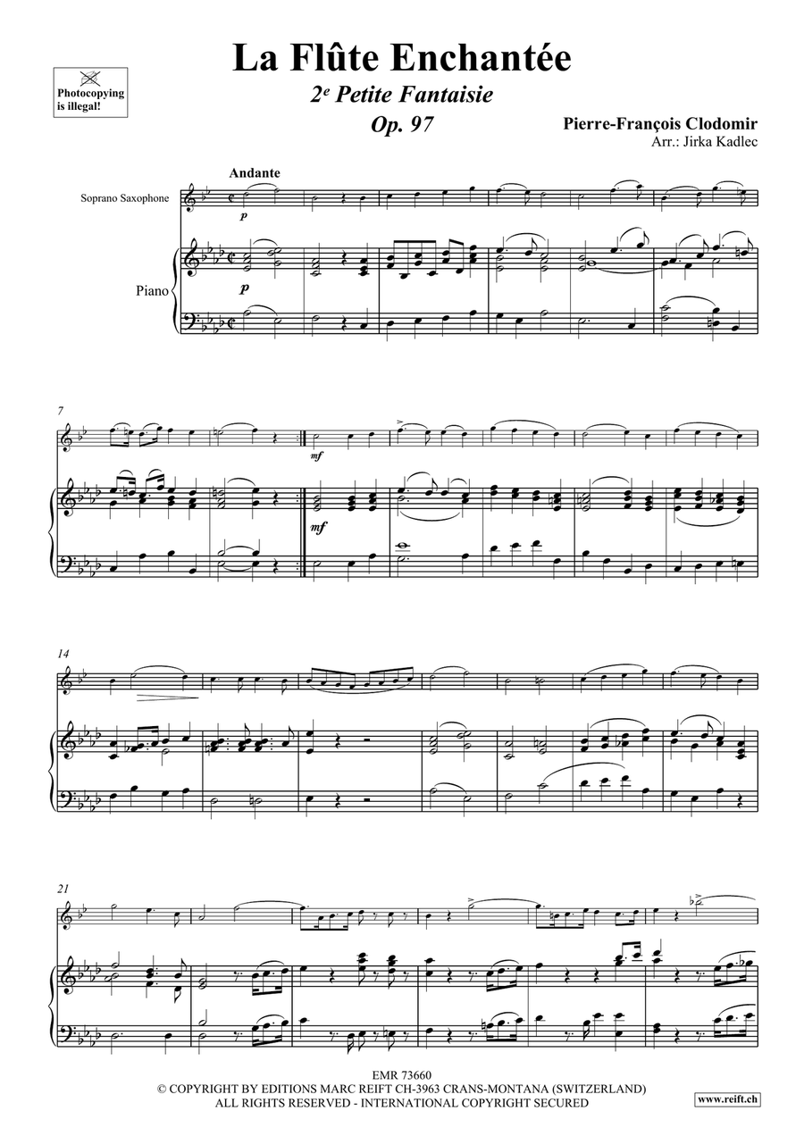 La Flûte Enchantée La Flûte Enchantée Soprano Saxophone scores gallery preview page 4